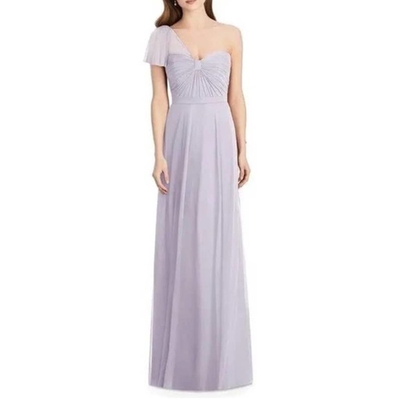 Jenny Packham JP1014 One Sleeve Bridesmaid Dress in Moondance Lavender - Picture 1 of 11